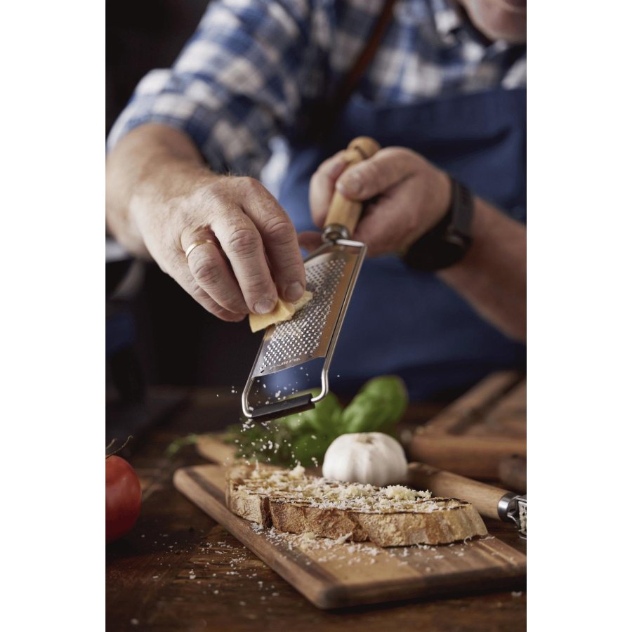 HOLM Reibe Fein 31,6 cm, Edelstahl/Akazienholz