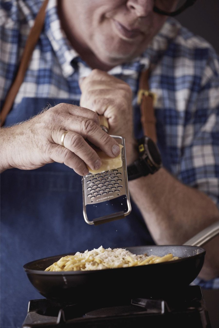 HOLM Reibe grob 31,6 cm, Edelstahl/Akazienholz