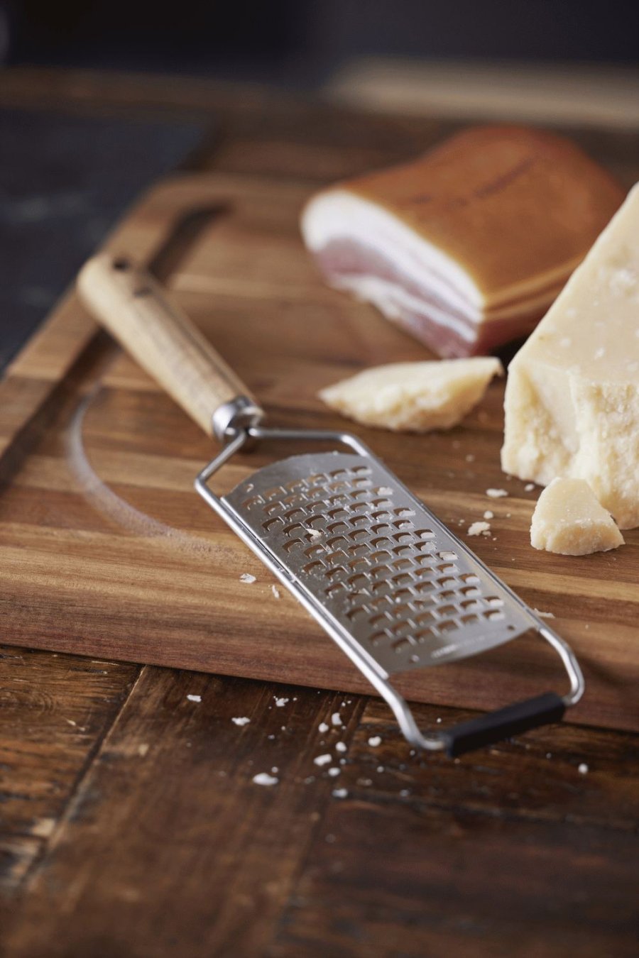 HOLM Reibe grob 31,6 cm, Edelstahl/Akazienholz