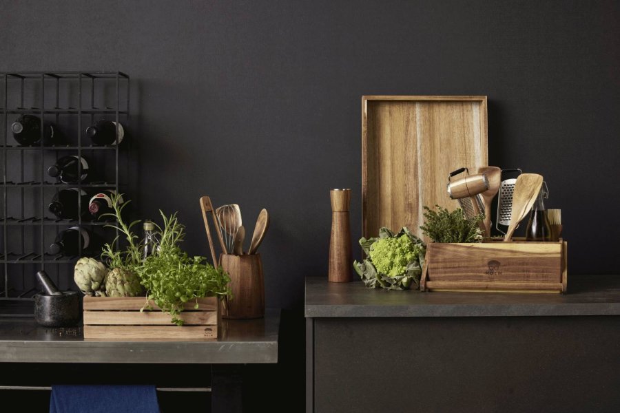 HOLM Schneebesen 30 cm, Edelstahl/Akazienholz