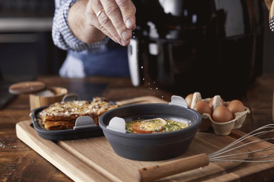 HOLM Rund Silikonform fr Airfryer
