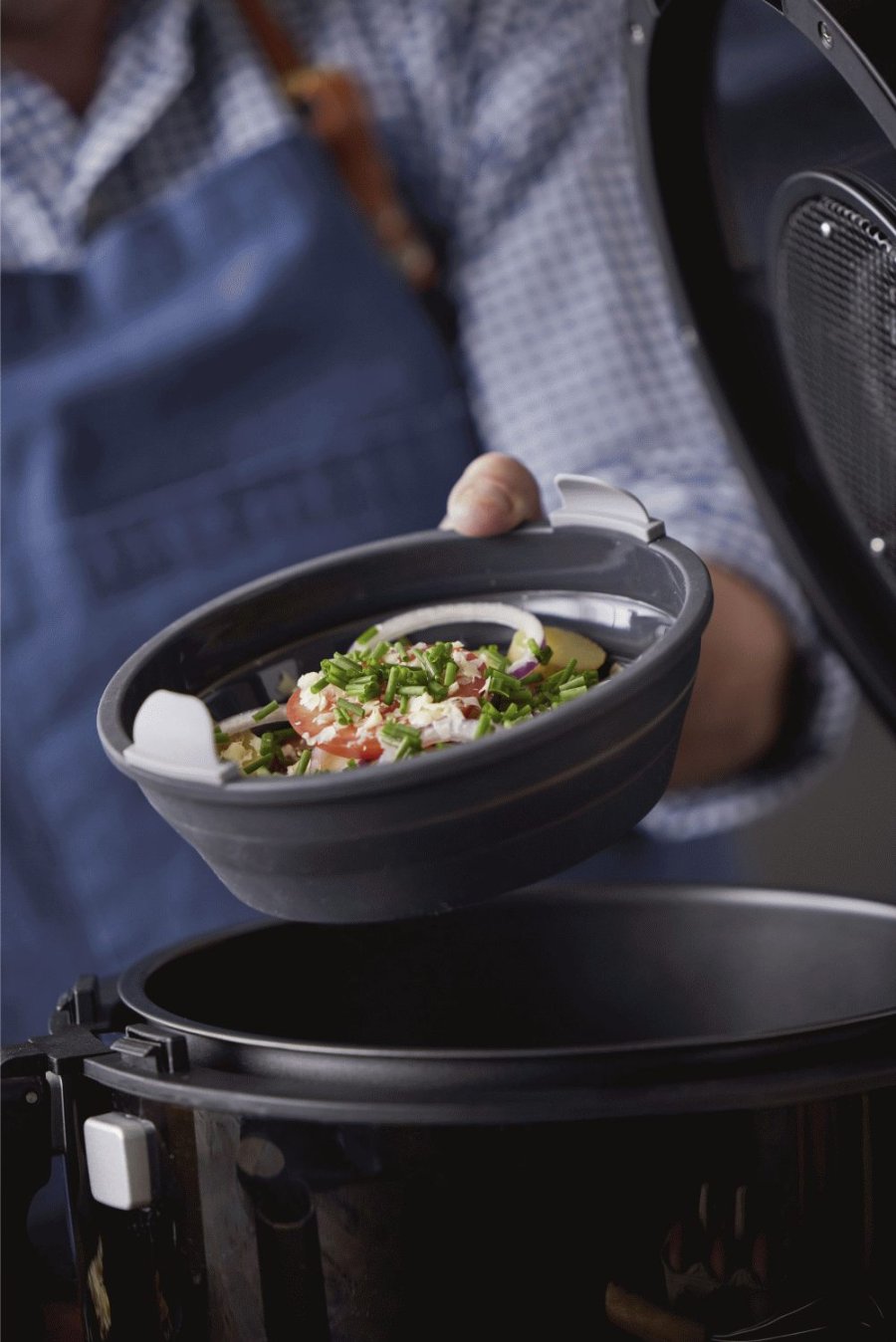 HOLM Rund Silikonform fr Airfryer