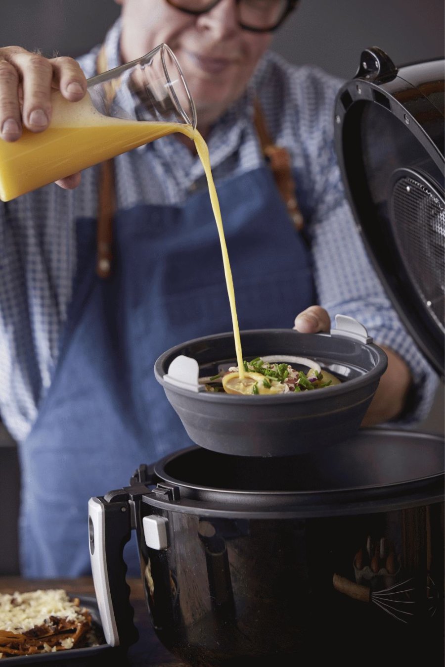 HOLM Rund Silikonform fr Airfryer