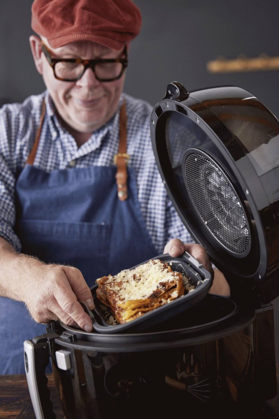 HOLM Firkantet Silikonform fr Airfryer