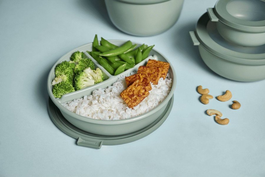 Mepal Cirqula Trio Schssel mit Deckel 22,5x6 cm, Nordic Sage