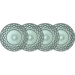 Lyngby Glas Sorrento Teller 4er Set 21 cm, Grn