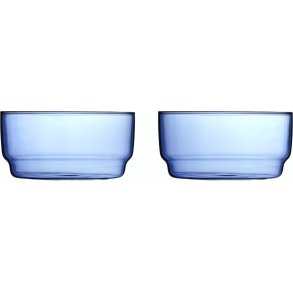 Lyngby Glas Torino Schssel 2er Set 12 cm, Blau