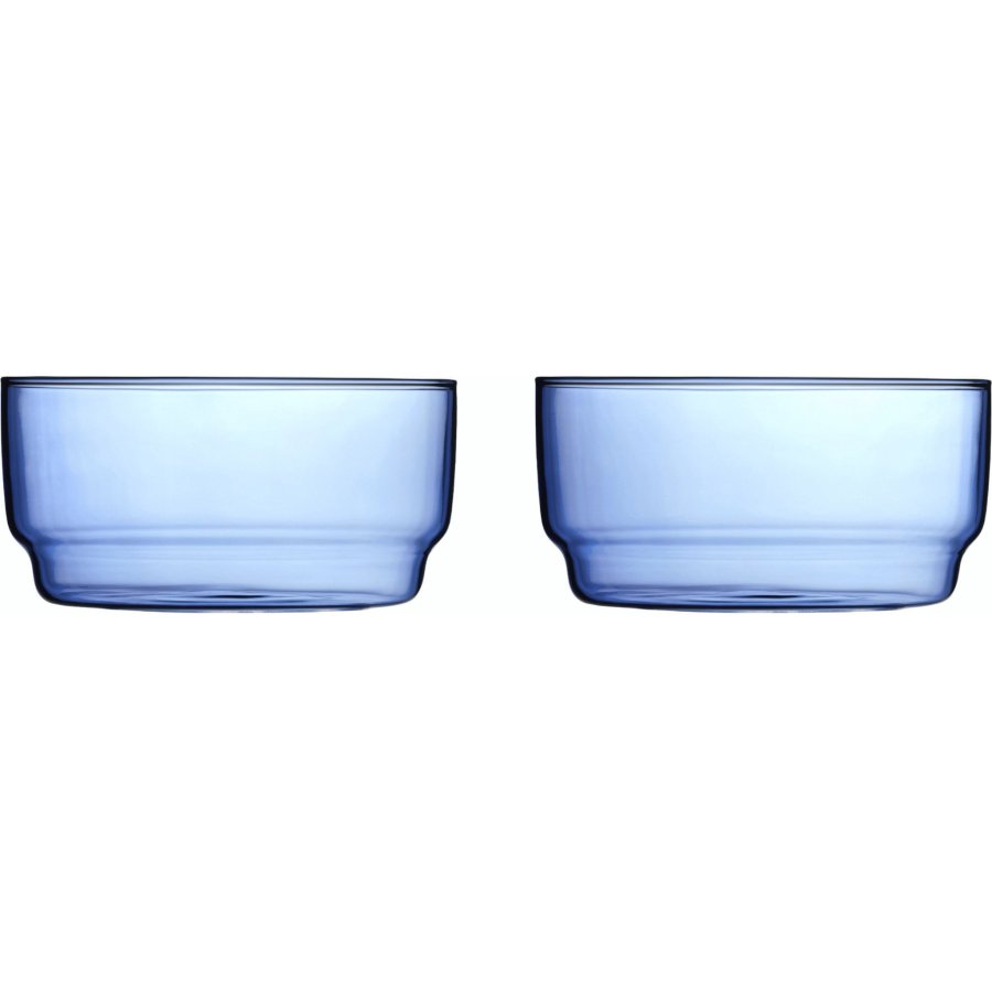 Lyngby Glas Torino Schssel 2er Set 12 cm, Blau