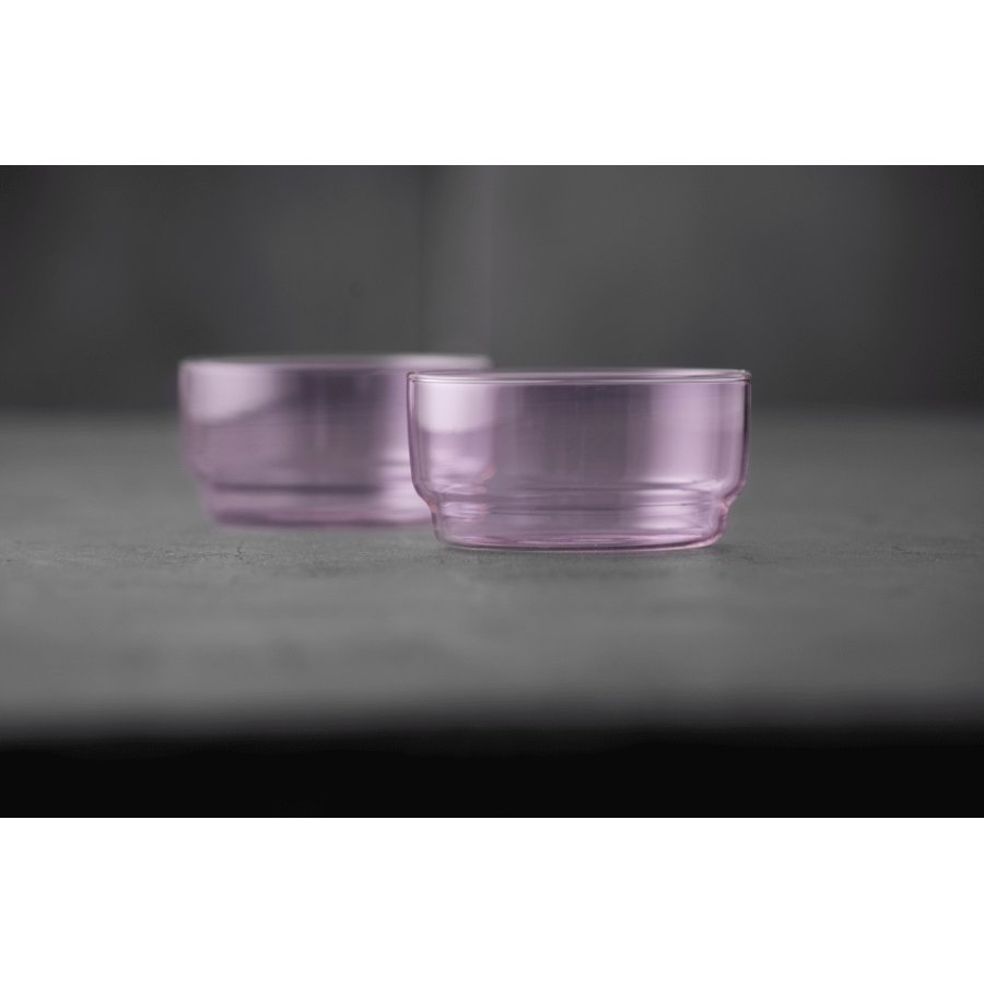 Lyngby Glas Torino Schssel 2er Set 12 cm, Rosa