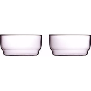 Lyngby Glas Torino Schssel 2er Set 12 cm, Rosa