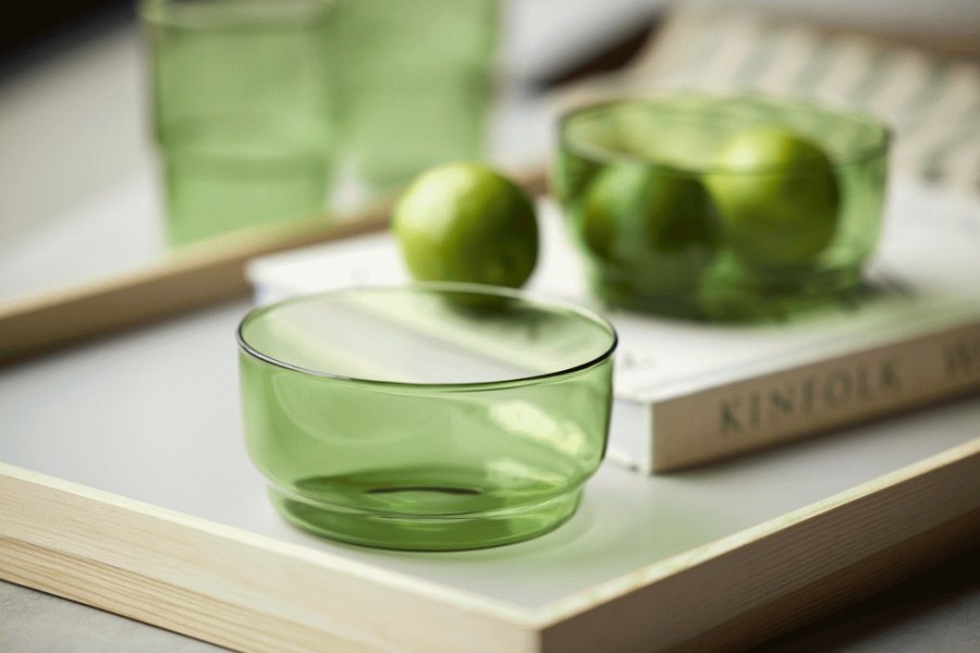 Lyngby Glas Torino Schssel 2er Set 12 cm, Grn