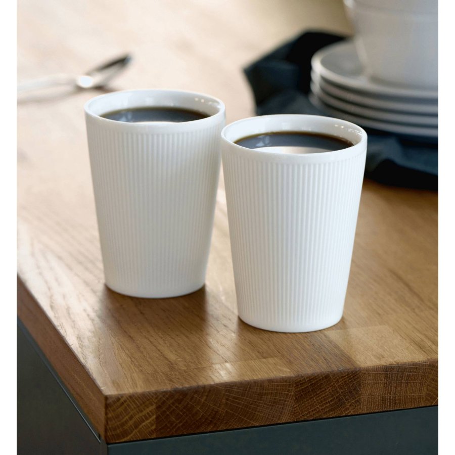 Pillivuyt Eventail Thermosbecher 2er Set 25 cl, Wei