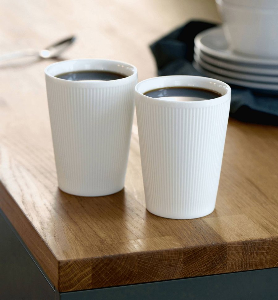 Pillivuyt Eventail Thermosbecher 2er Set 25 cl, Wei