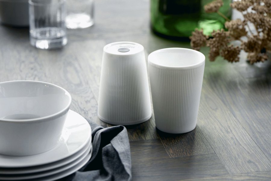 Pillivuyt Eventail Thermosbecher 2er Set 25 cl, Wei