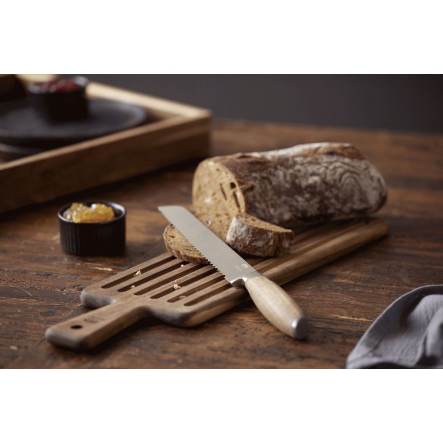 HOLM Schneidebrett mit Brotmesser, Akazie