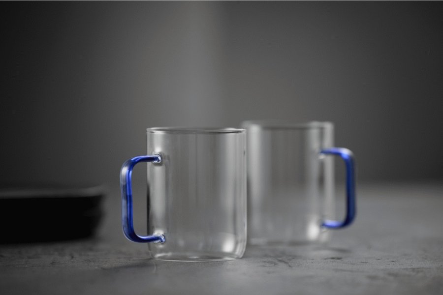 Lyngby Glas Torino Glasbecher 2er Set 40 cl, Blau