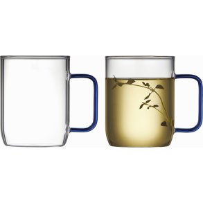 Lyngby Glas Torino Glasbecher 2er Set 40 cl, Blau