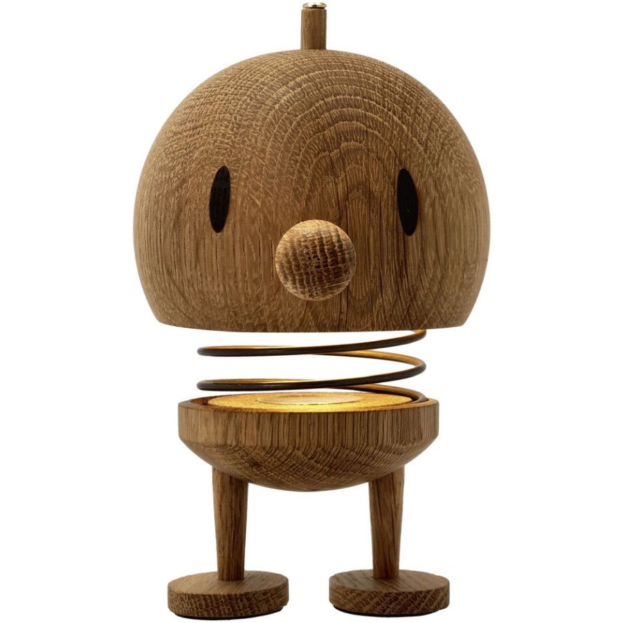 Hoptimist Drahtlos Tischlampe LED H15 cm, Eiche