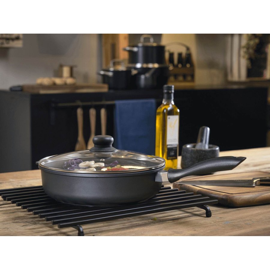 Funktion Sauterpfanne mit Keramik-Antihaftbeschichtung 28 cm, Schwarz