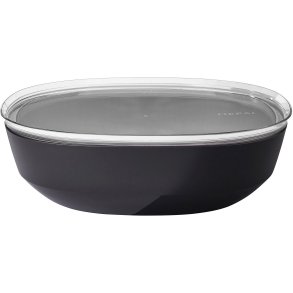 Mepal Silueta Schaal met Deksel 4 L, Nordic Black