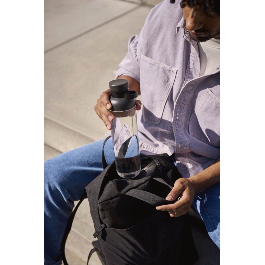 Mepal Vita Wasserflasche 900 ml, Nordic Black