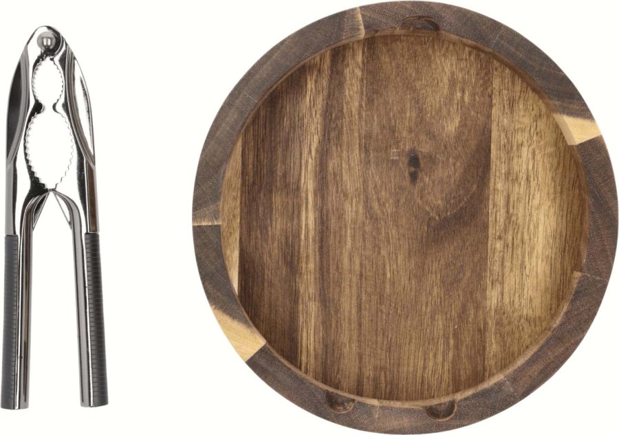 HOLM Nussknacker-Set 17 cm, Akazie