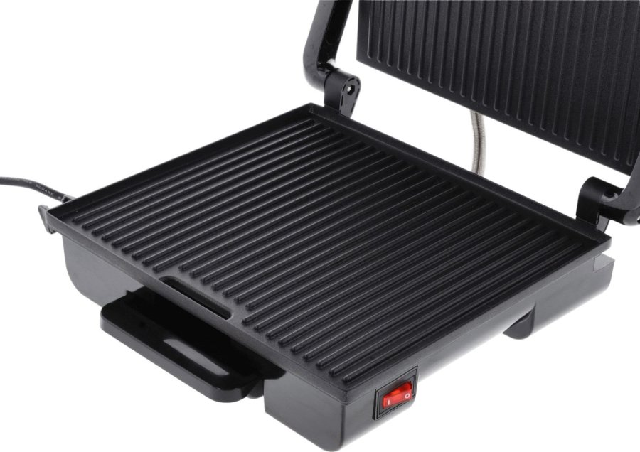HOLM Paninigrill 2000W, Silber/Schwarz