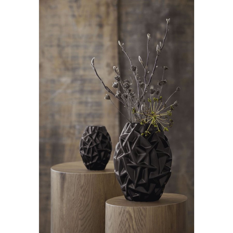 Mors Willow Vase H16 cm, Schwarz