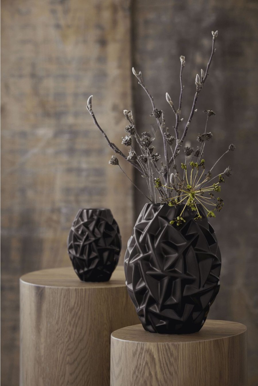 Mors Willow Vase H16 cm, Schwarz