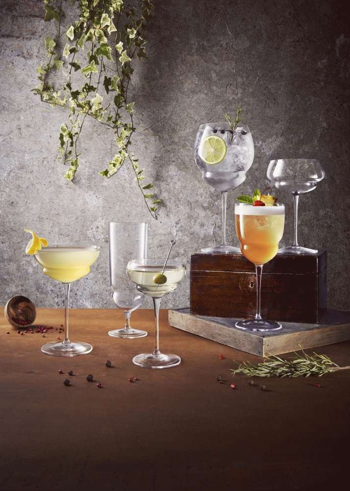 Luigi Bormioli Backdoor Cocktailglas Nick & Nora 6er Set 17 cl