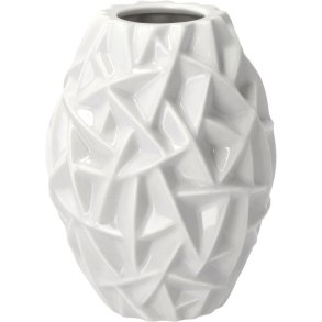 Mors Willow Vase H16 cm, Wei