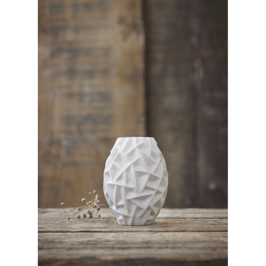 Mors Willow Vase H16 cm, Wei