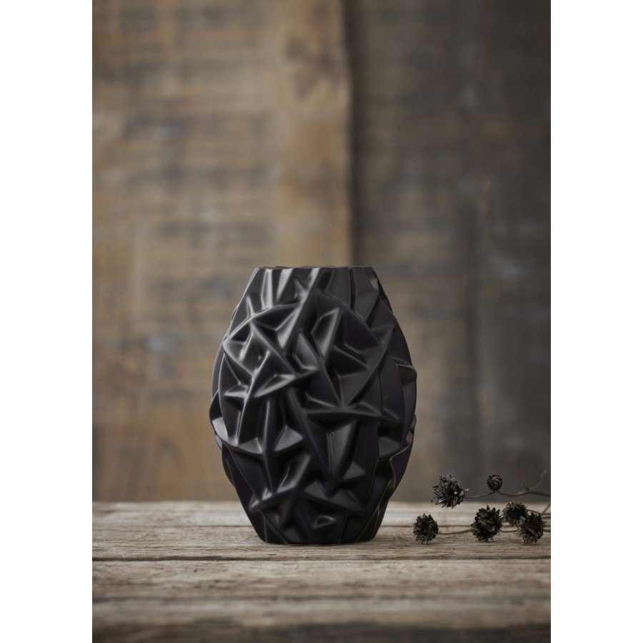 Mors Willow Vase H21 cm, Schwarz