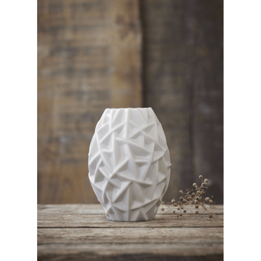 Mors Weidenvase H21 cm, Wei