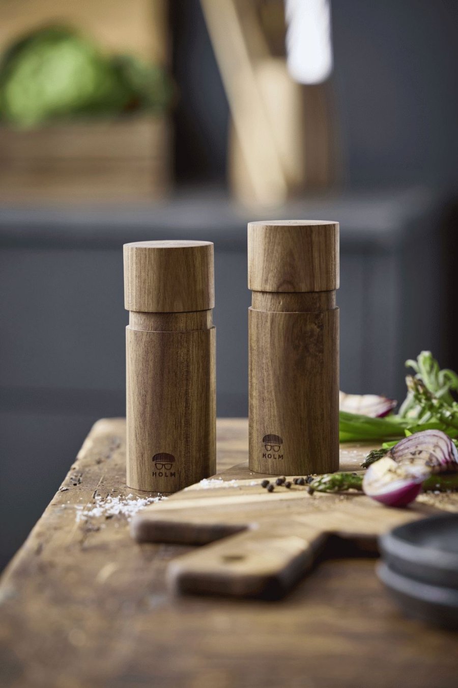 HOLM Salz- und Pfeffermhle 15,2 cm, Akazie