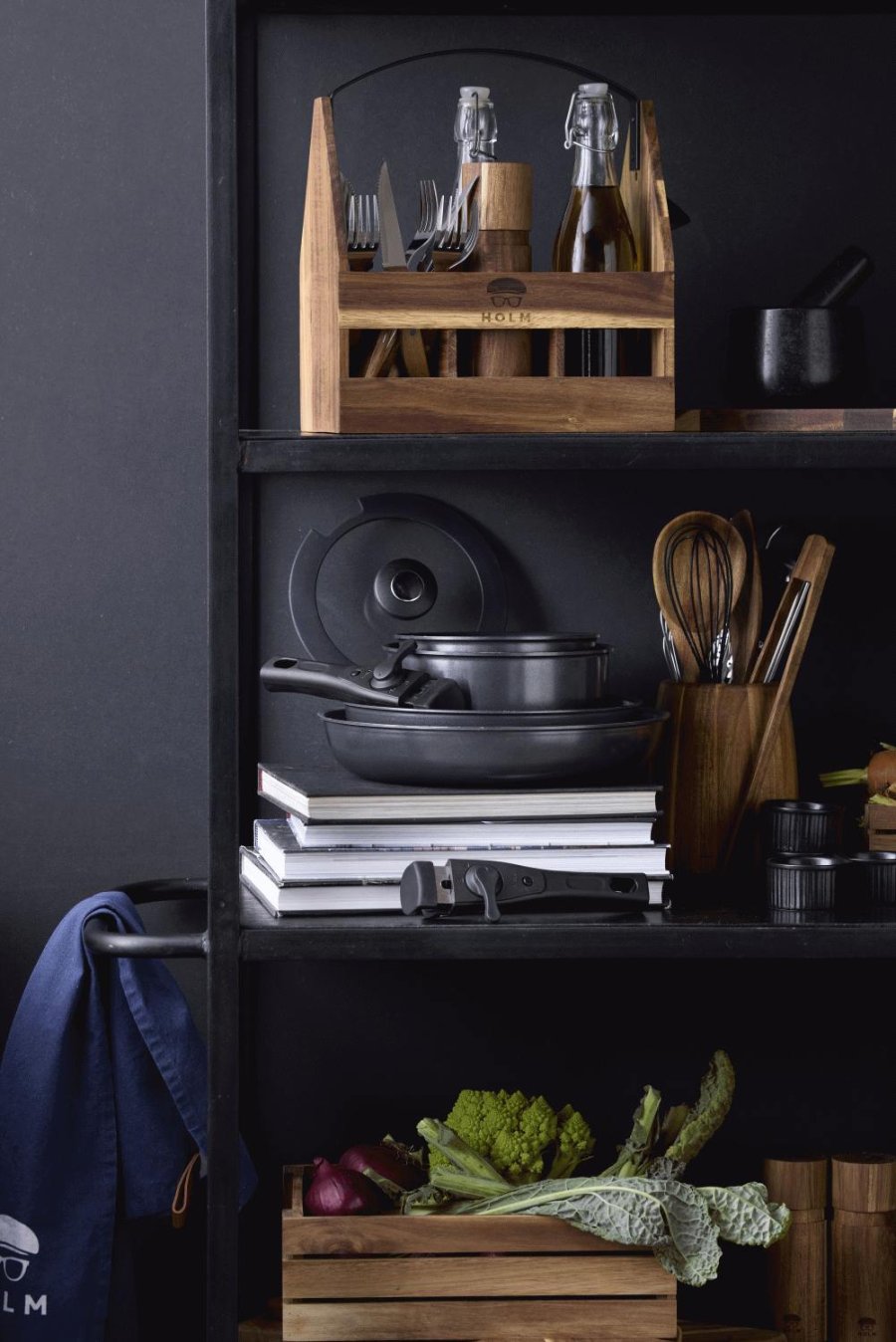 HOLM Bratpfannenset mit abnehmbarem Griff 2er Set 24/28 cm