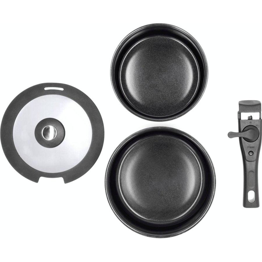 HOLM Topfset mit abnehmbarem Griff 2er Set