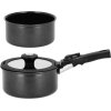 HOLM Topfset mit abnehmbarem Griff 2er Set