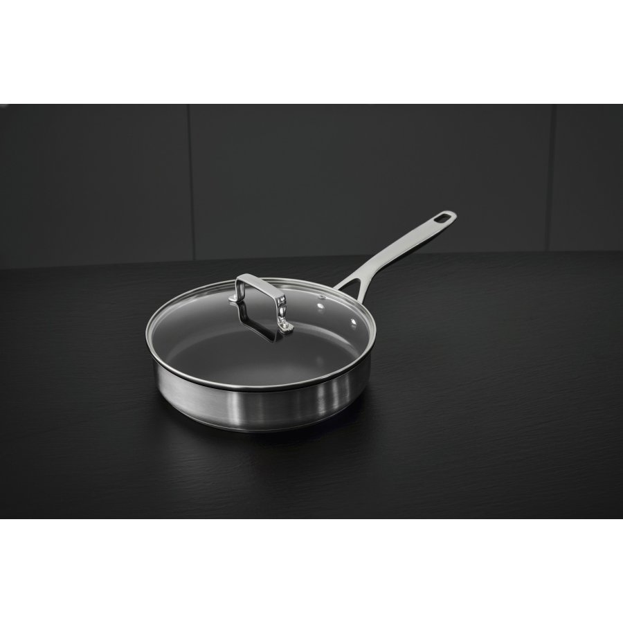 Mors 79NORD Sauterpfanne m. Glasdeckel und Keramik-Antihaftbeschichtung 26 cm