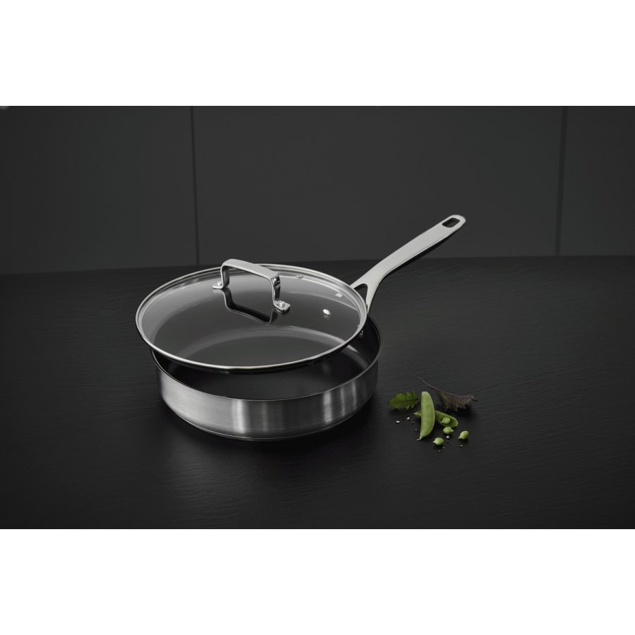 Mors 79NORD Sauterpfanne m. Glasdeckel und Keramik-Antihaftbeschichtung 26 cm