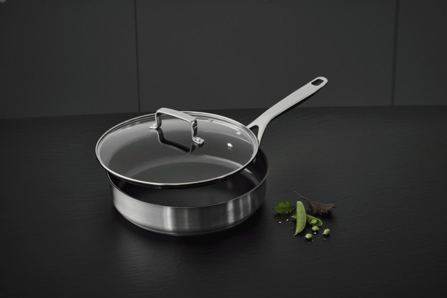 Mors 79NORD Sauterpfanne m. Glasdeckel und Keramik-Antihaftbeschichtung 26 cm