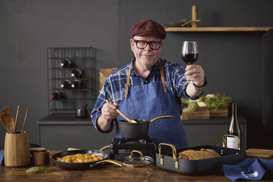 HOLM Brasserie Bratpfanne mit keramischer Antihaftbeschichtung 34x26 cm, Aluminium