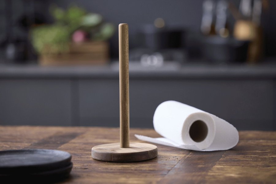 HOLM Kchenrollenhalter H28 cm, Akazie