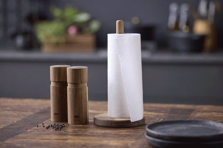 HOLM Kchenrollenhalter H28 cm, Akazie