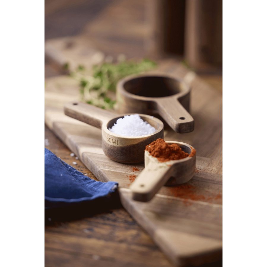 HOLM Messlffel-Set 3er Set, Akazie