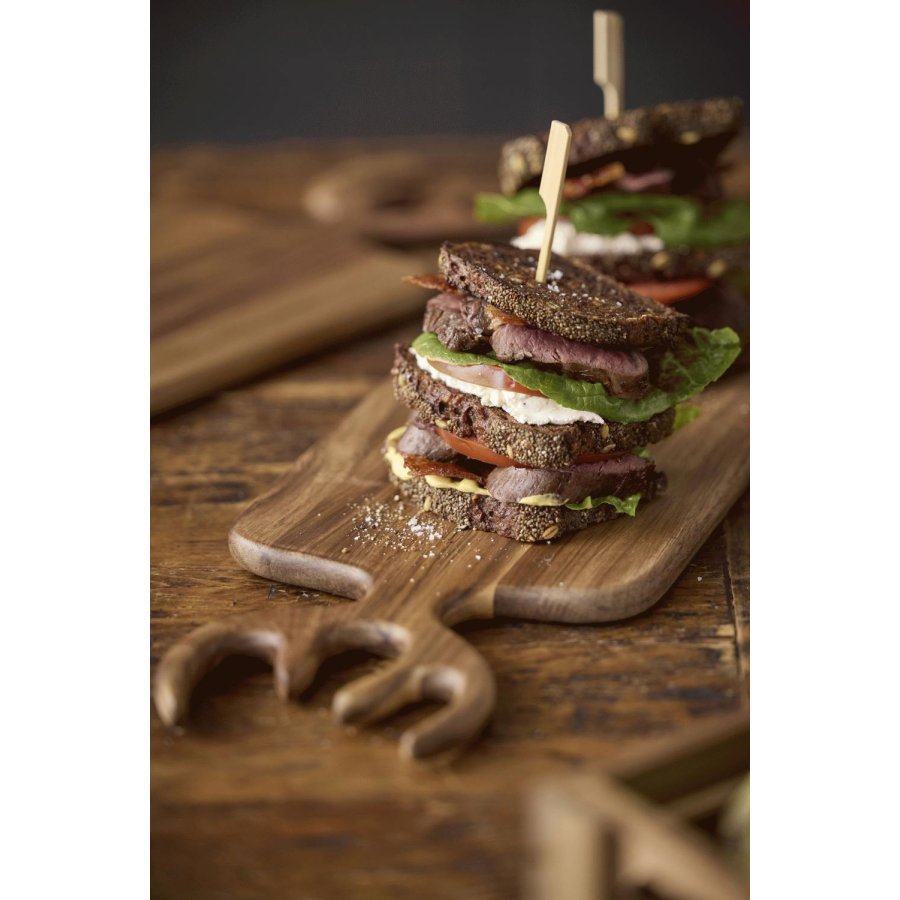 HOLM Servierbrett mit Geweih 44 cm, Akazie