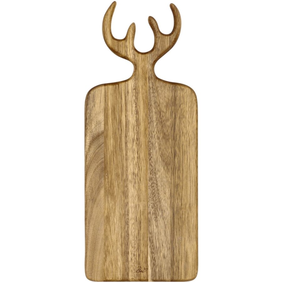 HOLM Servierbrett mit Geweih 44 cm, Akazie