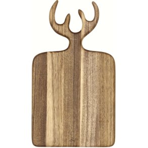 HOLM Servierbrett mit Geweih 36 cm, Akazie