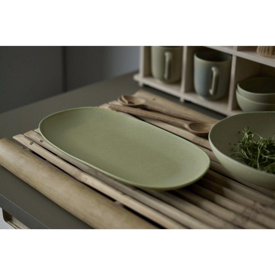 Villa Collection Shoku Serveringsfad 34x18 cm, Pure Green
