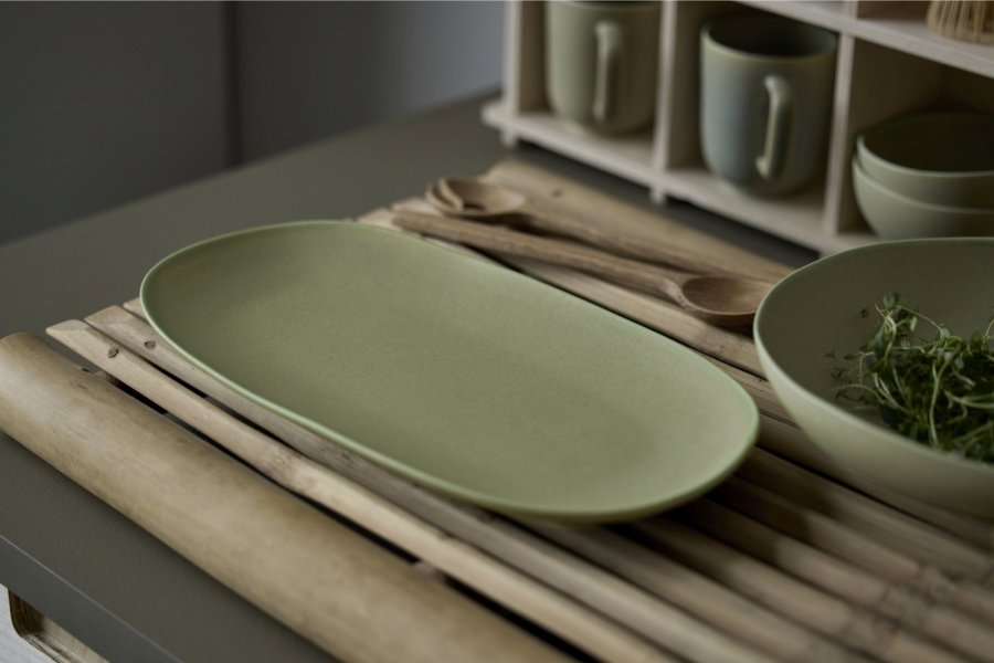 Villa Collection Shoku Serveringsfad 34x18 cm, Pure Green
